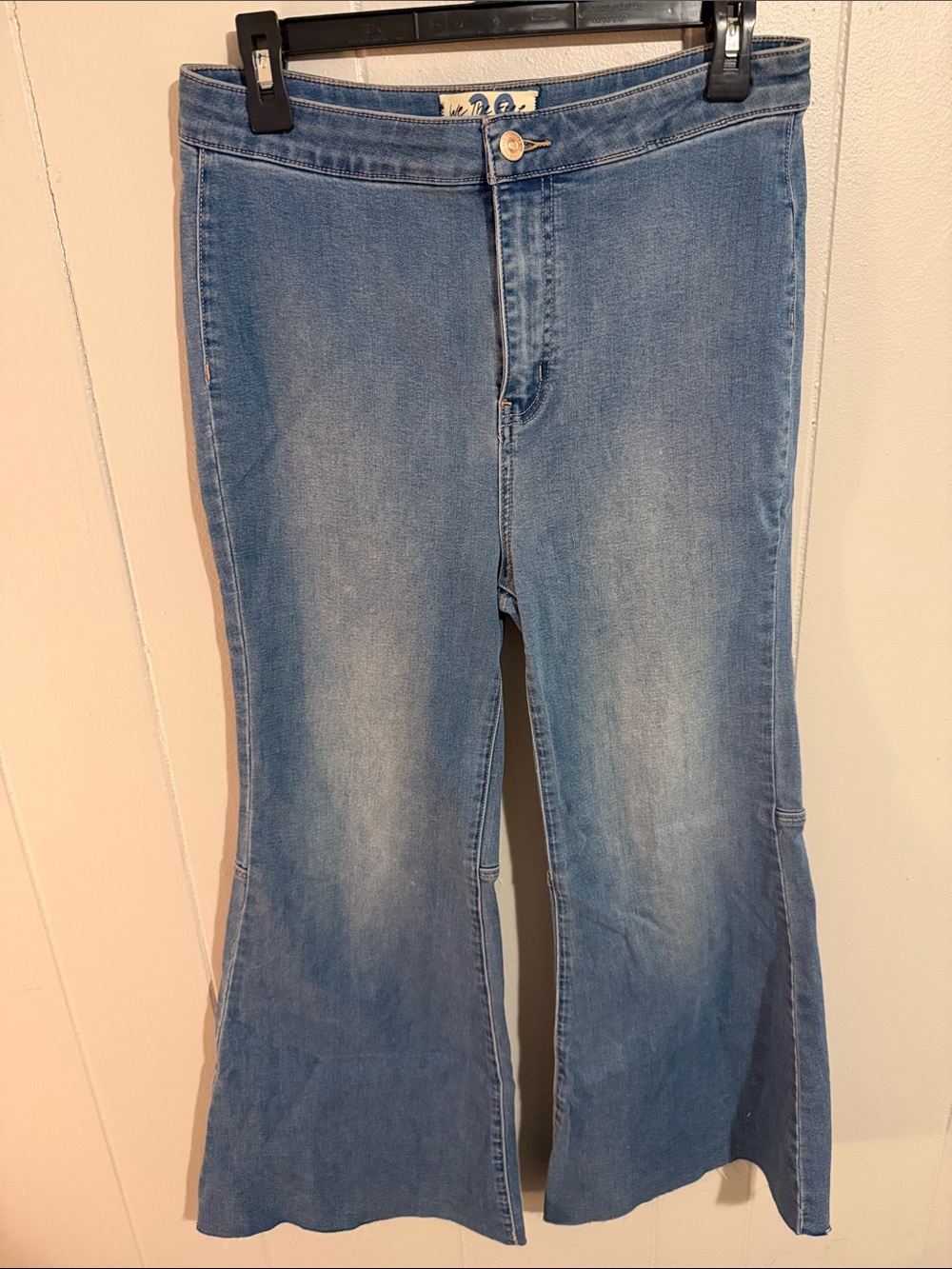 We The Free Free People High Rise Flare Jeans Medium Wash